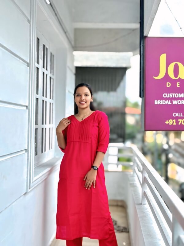 Stylish feeding frock for moms designed by Janki Design with soft cotton fabric, double-layered design, and effortless comfort for new mothers.