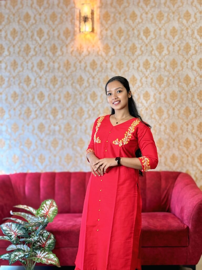 A collection of stylish ethnic outfits at a boutique in Kochi, showcasing modern designs inspired by traditional Indian fashion.