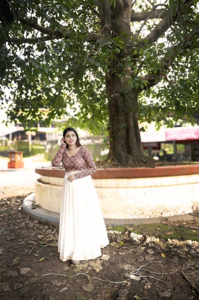 Ready to Wear Dhavani Set – Fully Stitched Traditional Dress