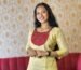 Festive kurti with red detailing – Premium ethnic wear from Janki Design, Kochi