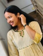 Golden Grace Embellished Kurti by Janki Design – Elegant women’s ethnic wear in Kochi